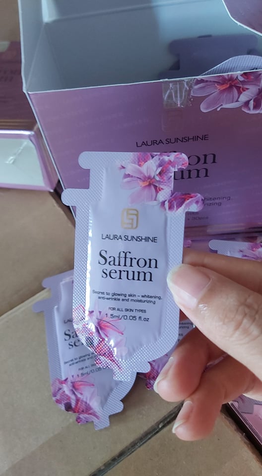 Serum Nhụy Hoa Nghệ Tây Nhật Kim Anh Laura Sunshine Dạng túi 45ml (hộp 30 túi x 1.5ml)