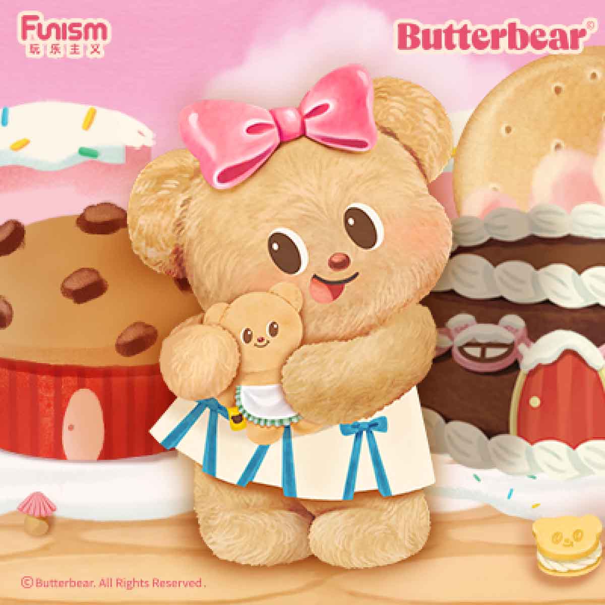 Đồ Chơi Mô Hình Butterbear My Buttery Bakery Series Blind Box FUNISM MX2088 - Giao Hàng Ngẫu Nhiên
