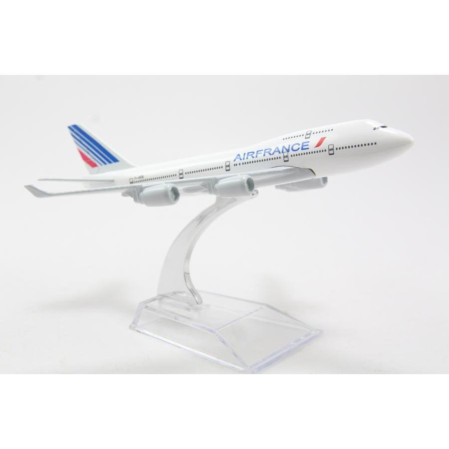 Mô hình máy bay Boeing747 Air France (16cm) (Trắng Xanh Đỏ )