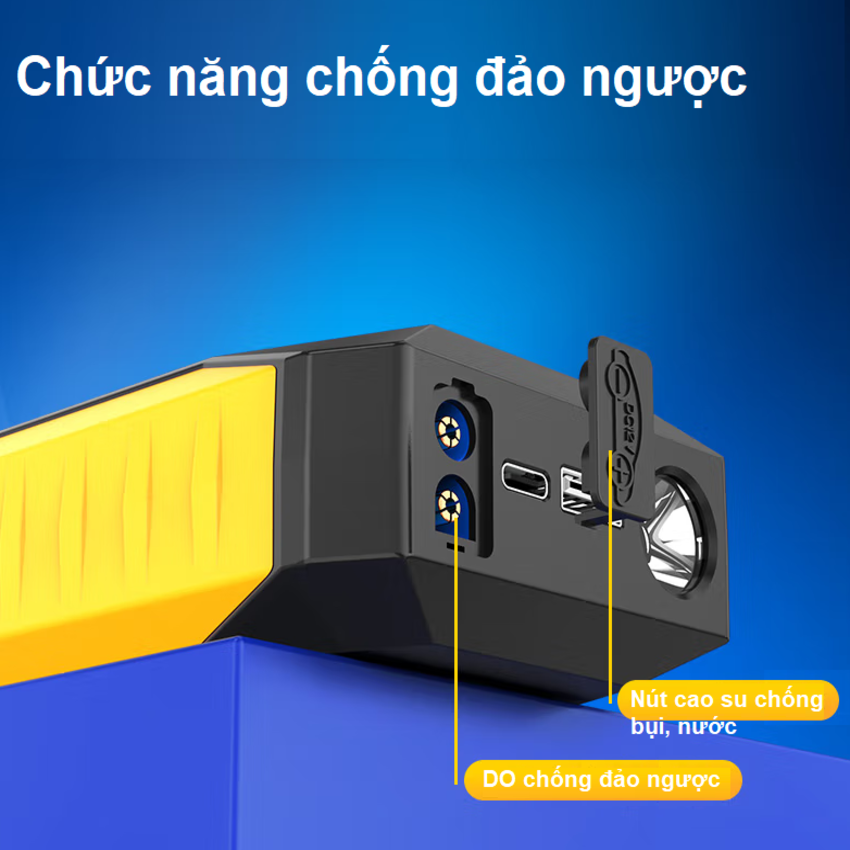 Bộ kík nổ ô tô, kiêm pin sạc dự phòng Goodyear GY-5295, 10000mAh
