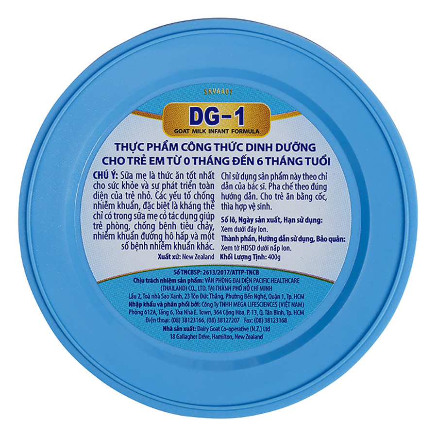 Sữa dê công thức DG-1 Goat Milk Infant Formula