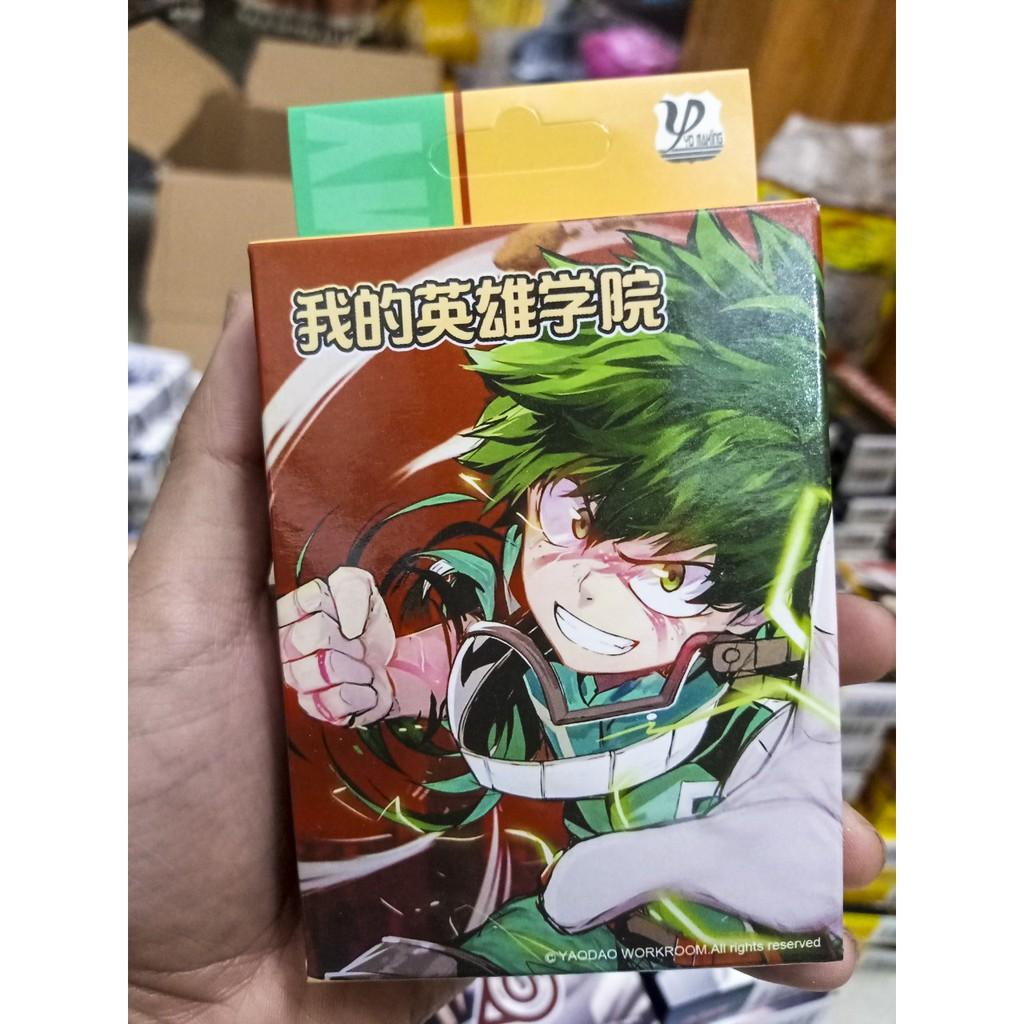 (có hộp đựng) Bộ bài Tây anime BOKU NO HERO , bộ Tú Học Viện Anh Hùng 54 lá in hình anime manga dễ thương siêu độc đáo