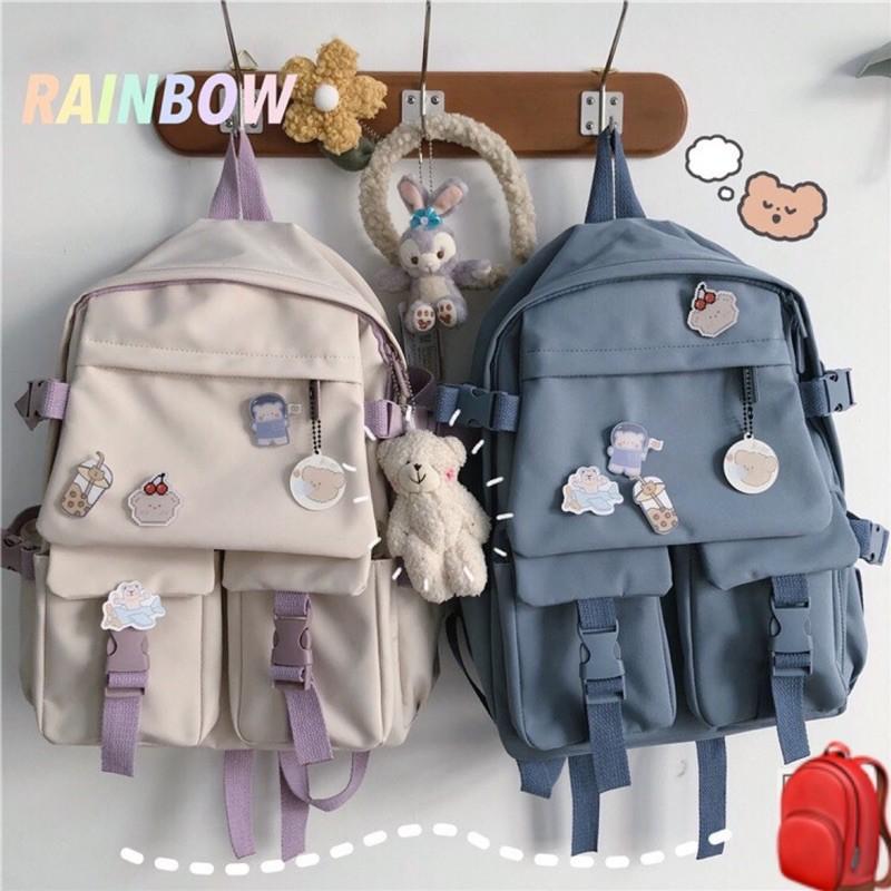 Balo nắp gập ulzzang nhiều màu