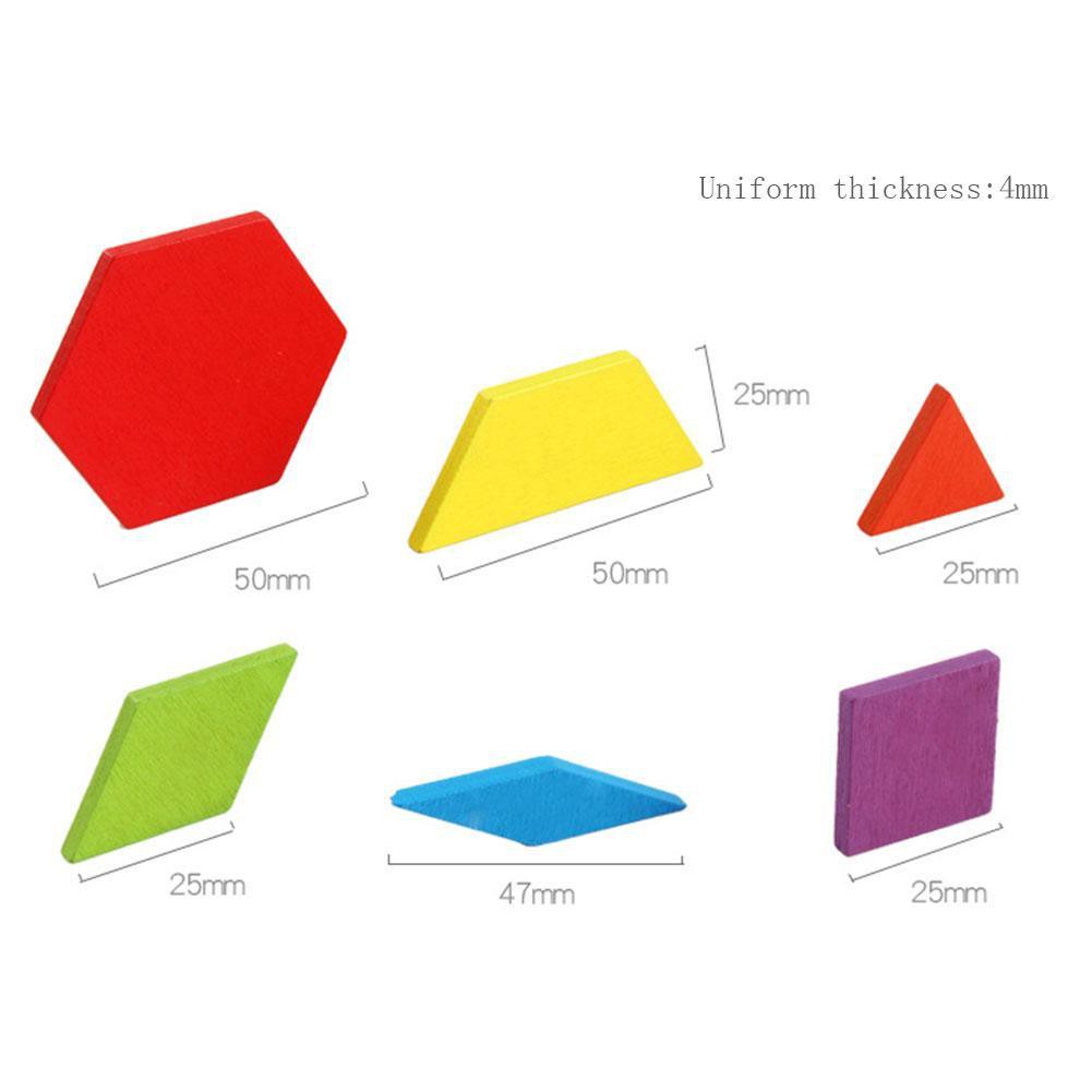 Bộ ghép hình Pattern Block chất liệu gỗ 155 chi tiết- Đồ chơi giáo dục an toàn cho bé từ 3 tuổi phát triển trí tuệ, tư duy sáng tạo