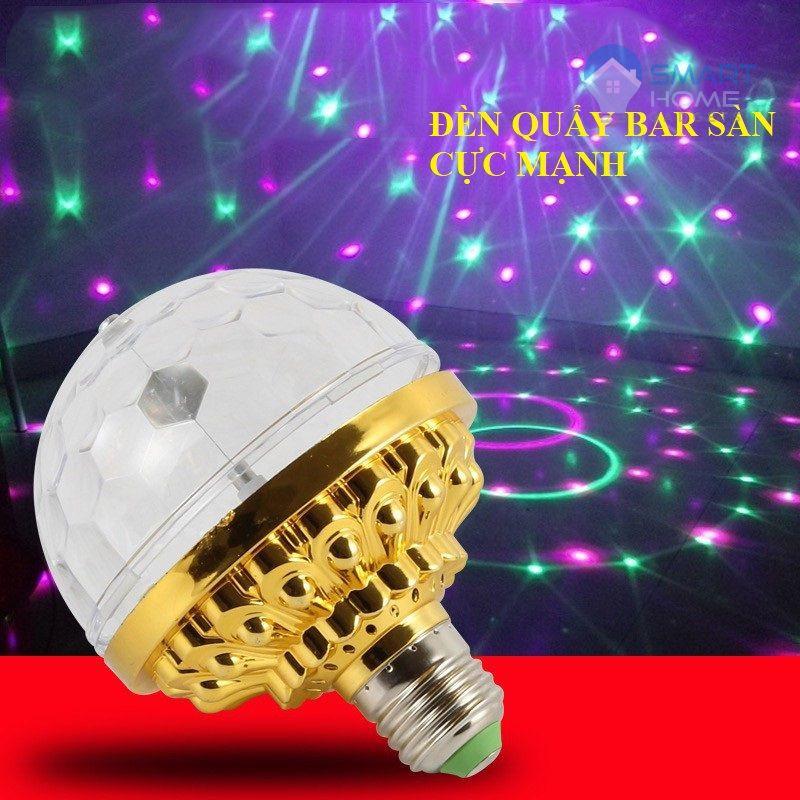 Đèn LED Trang Trí - Đèn Quẩy Theo Nhạc Cực Xung Tự Xoay Nhấp Nháy Nhiều Màu Lên Là Lên Là Lên Là Lên