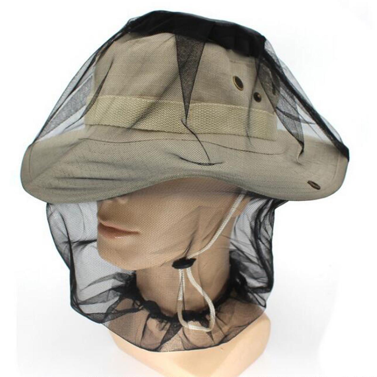 Head Net Face Neck Fly Netting Hood with Extra Fine Holes Soft Durable Breathable Face Cover for Camping, Hiking, Adventure, Fishing