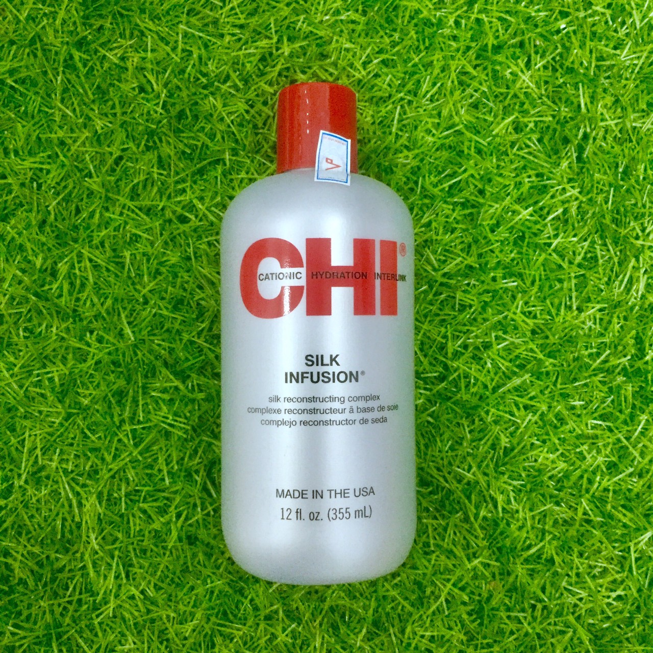 [+Tặng mũ trùm] Tinh dầu dưỡng tóc CHI Silk Infusion Silk Rescontructing Complex 355ml