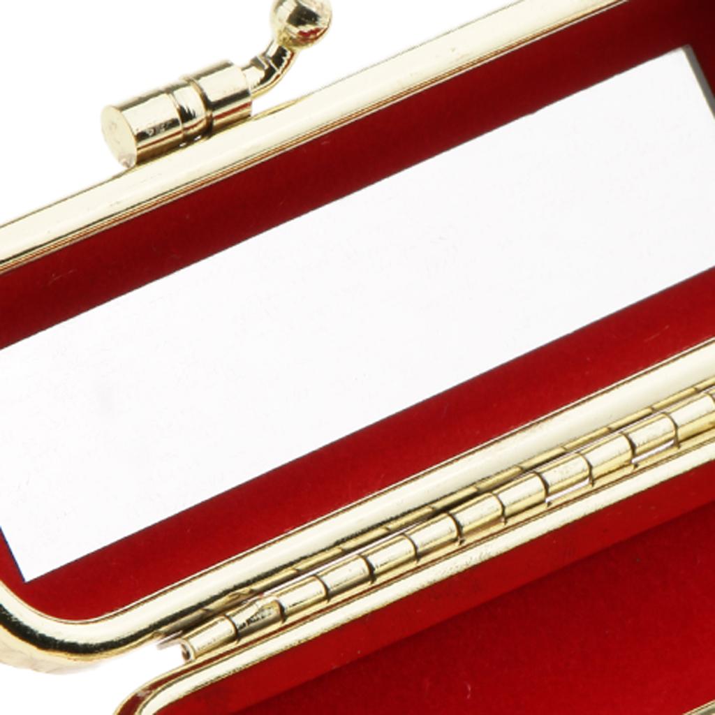 Embroidered Brocade Lipstick Case Holder - Organizer Bag for Purse- lipstick Holder- Durable Soft Cover -Cosmetic Storage Kit With Mirror Best Gift Random