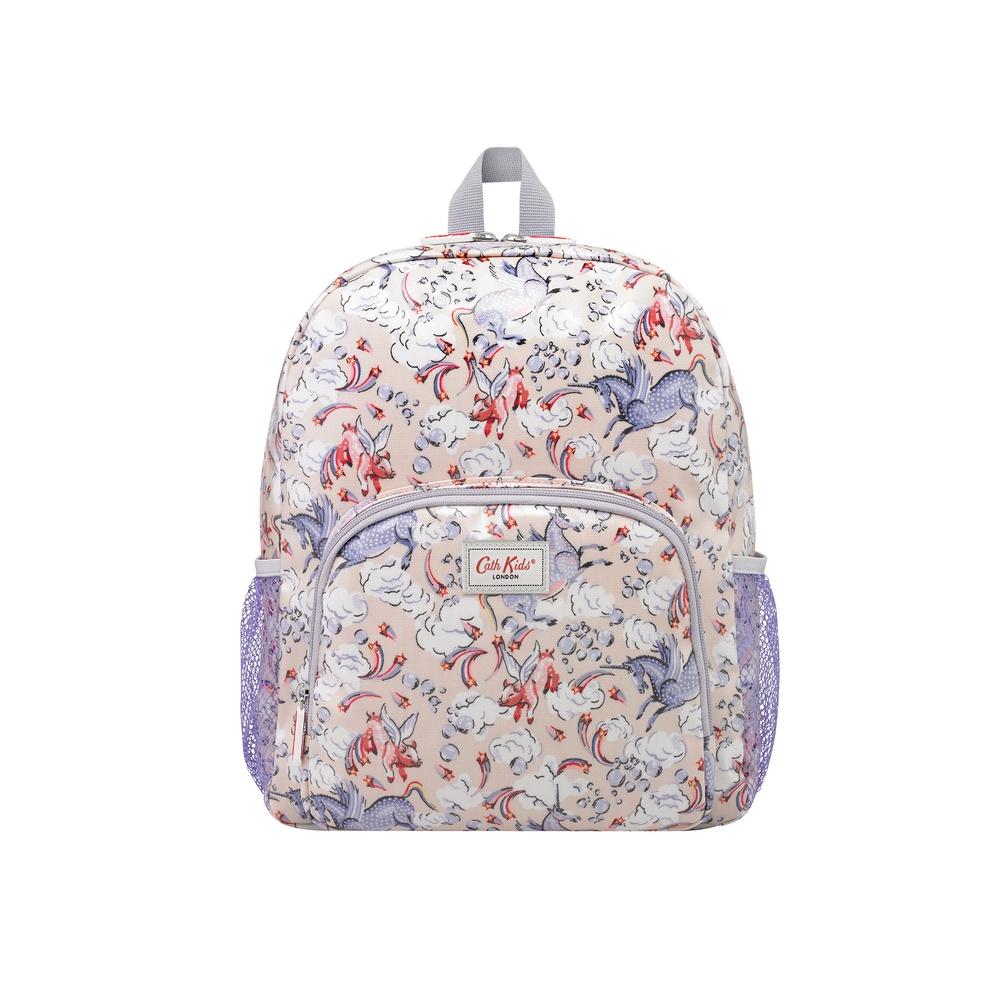 Cath Kidston - Ba lô cho bé/Kids Classic Large Backpack with Mesh Pocket - Unicorn - Pink -1040609