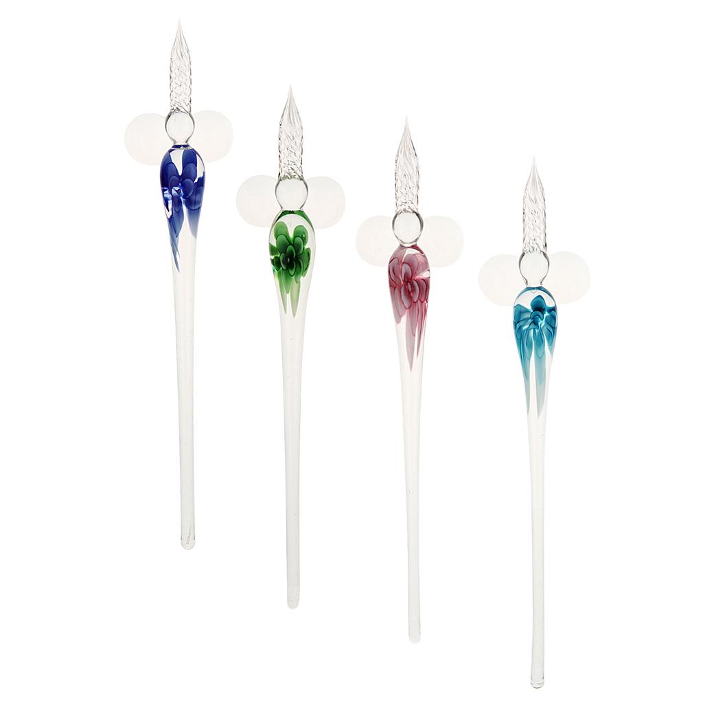 Handmade High Borosilicate Glass Glass Dip Pen Glass Signature Fountain Pen