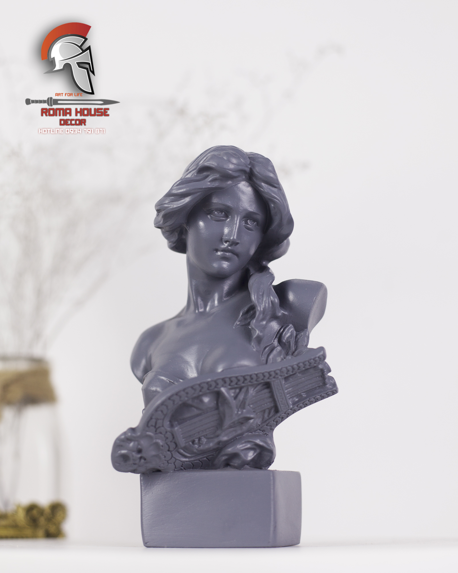 Tượng Nữ thần Hy Lạp SOFIA 15cm trang tri decor phong cách cổ điển