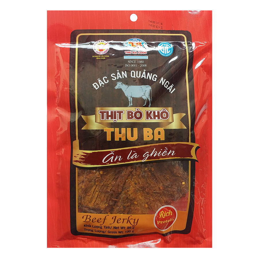 Combo 10 Gói Bò Khô Thu Ba - Tặng 1 Gói Bò Khô Thu Ba 50g