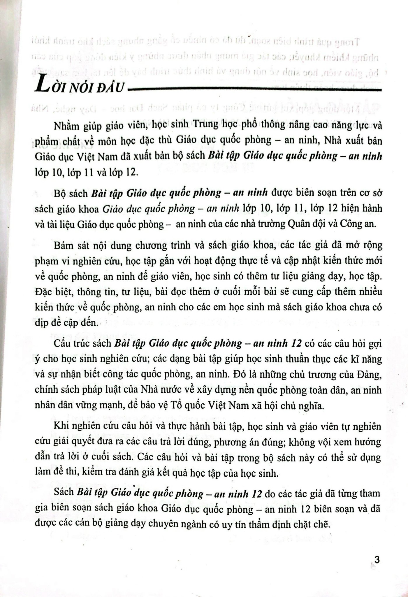 Bài Tập Giáo Dục Quốc Phòng - An Ninh 12