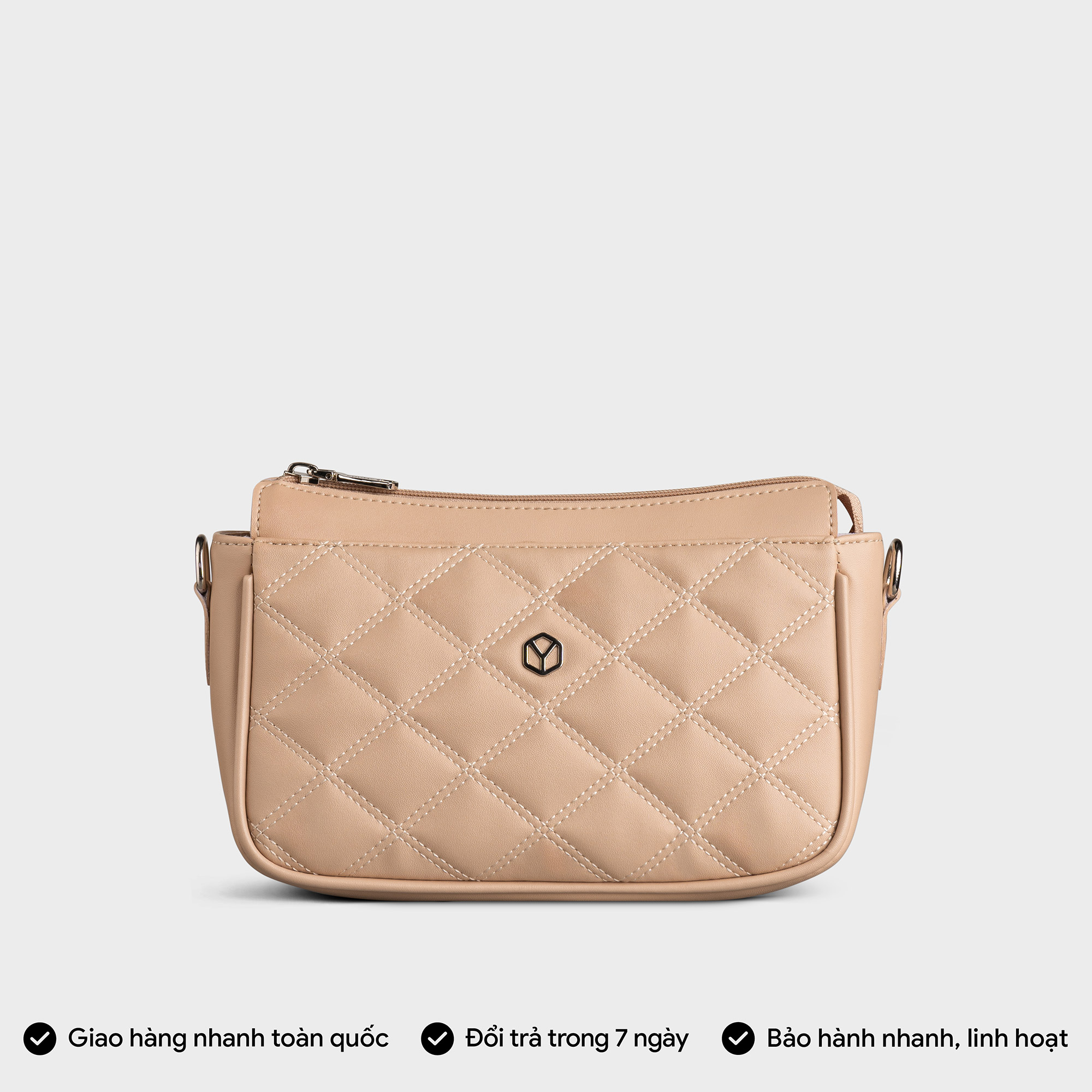 Túi Yuumy ( Thời trang nữ họa tiết trang trí size 22 - Túi đeo chéo da Seasand YN201 )