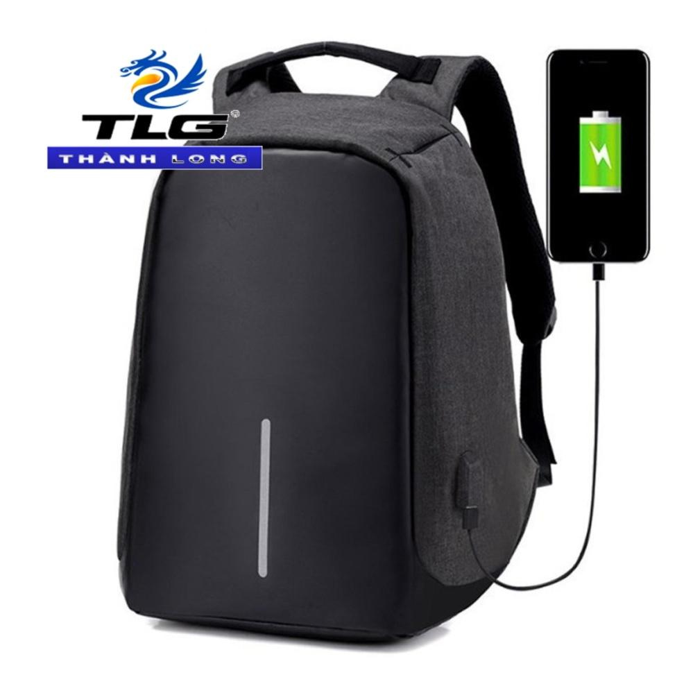 Balo chống trộm, chống nước kèm cổng sạc USB Đồ Da Thành Long TLG 200 1 tặng túi đựng bút chì,bút mực VPP K 335