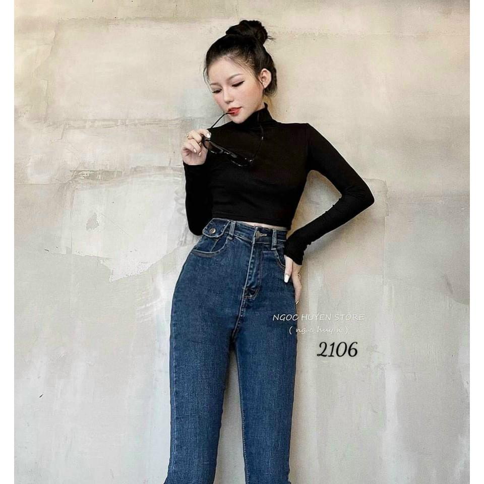 Quần jean nữ lưng cao form siêu co giãn size đại từ 40kg đến 80kg hàng VNXK thời trang bigsize