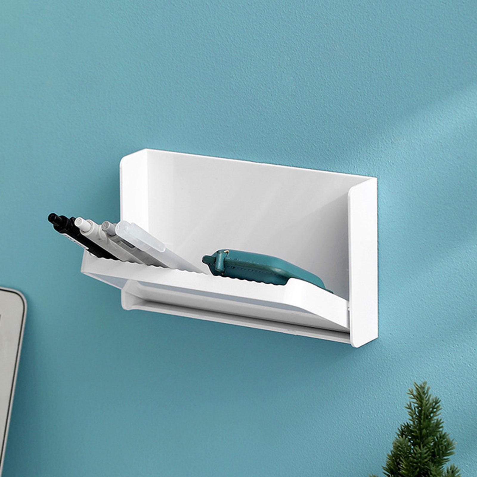 Foldable Wall Shelf Floating Shelves Small No Drill Bathroom Shelf Collapsible Bracket for Bathroom Toilet Laundry Room