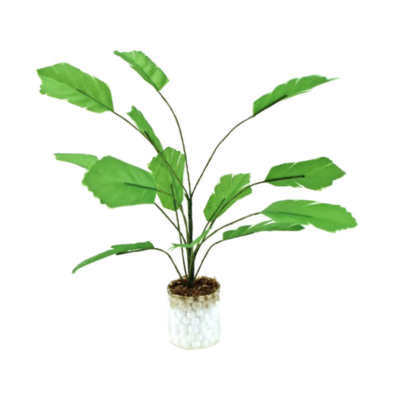 1:12 Scale Dollhouse Miniatures Potted Plants Banana Tree Ornament