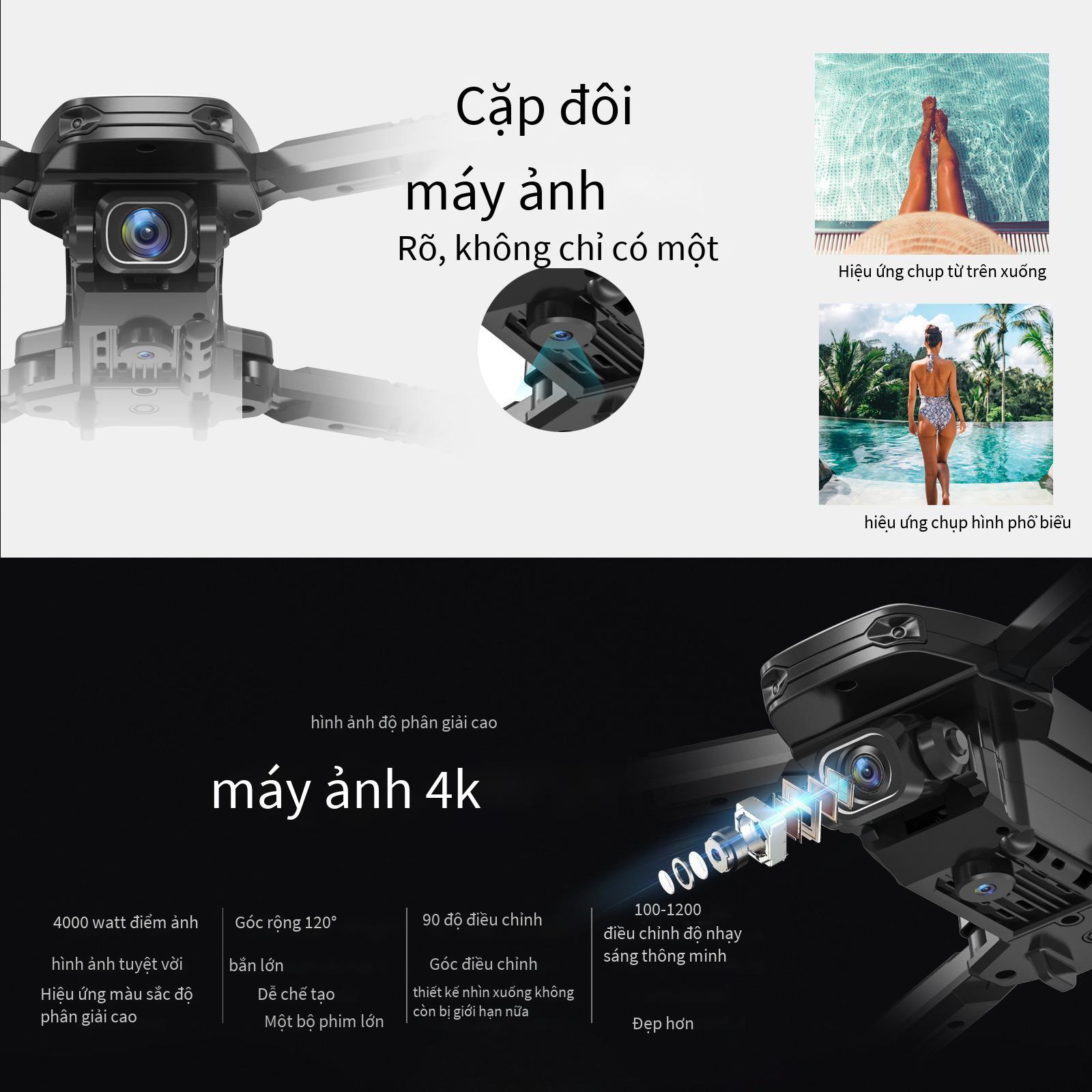 Phong cách mới nhất S171-PRO gấp máy bay không người lái mini chụp ảnh trên không Máy bay điều khiển từ xa độ nét cao 4K cố định chiều cao quadcopter