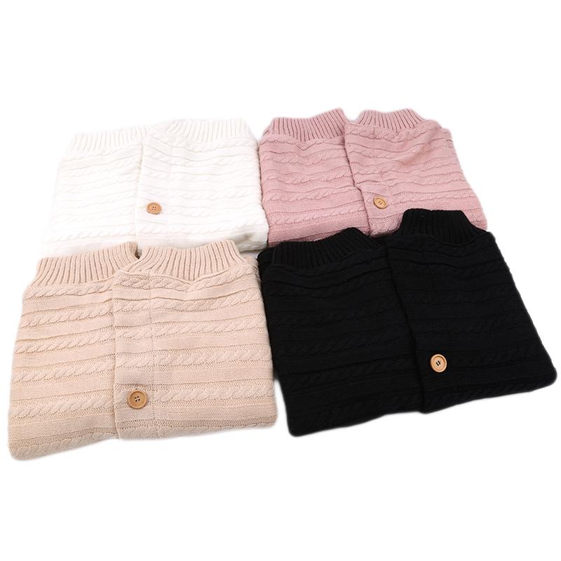 Túi Ngủ Cho Bé Bao Da Mùa Đông Trẻ Em Sleepsack Footmuff Cho Xe Đẩy Dệt Kim Ngủ Bao Trẻ Sơ Sinh Đan Len Slaapzak