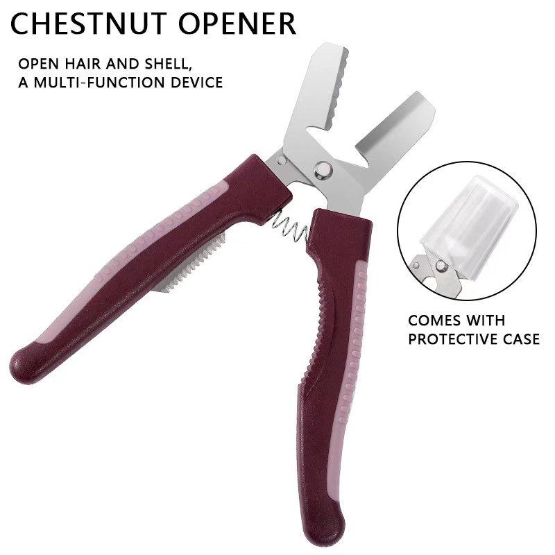 Kéo cắt vỏ hạt dẻ 3 trong 1 Kìm bóc vỏ quả óc chó