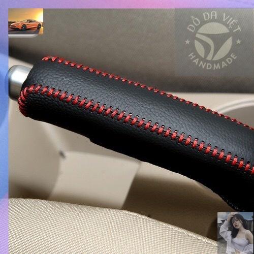 Bọc cần số, phanh tay I10, ELANTRA, TUCSON, KONA số tự động tất cả các đời, SANTAFE da bò thật 100%