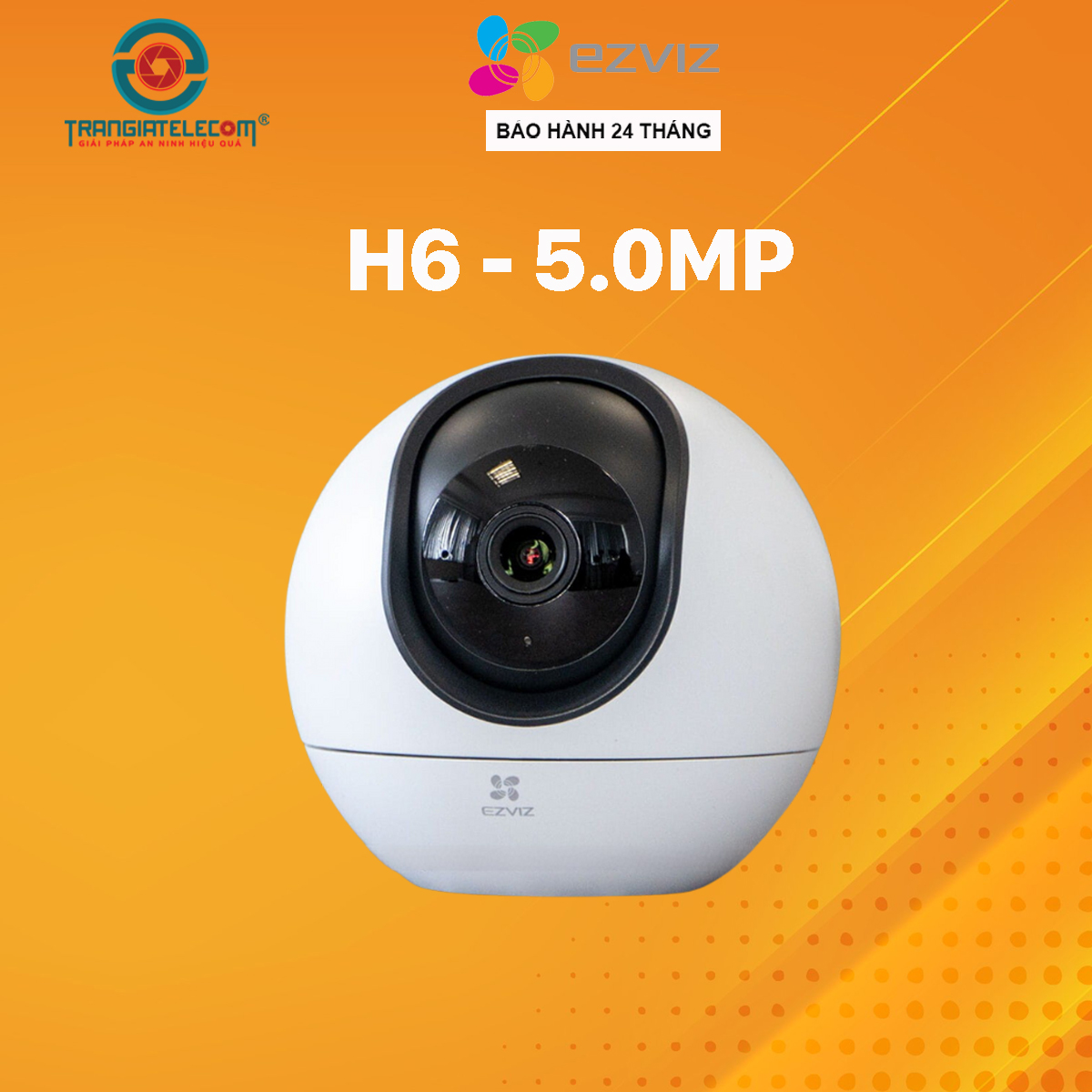 Camera Wifi Trong Nhà Ezviz H6 3K 5MP AI Thông Minh, Đàm Thoại 2 Chiều - Hàng chính hãng