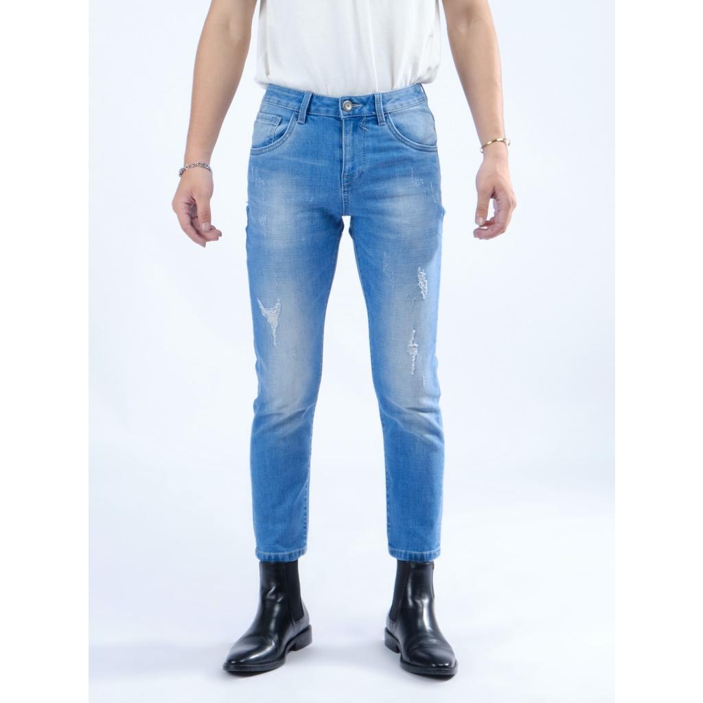 Quần jeans lửng nam ống ôm MESSI SJM1128-20