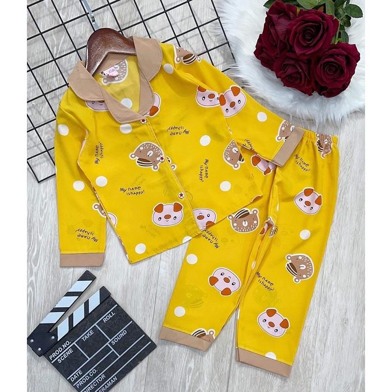 Pijama dài tay hoạ tiếc dễ thương bé gái