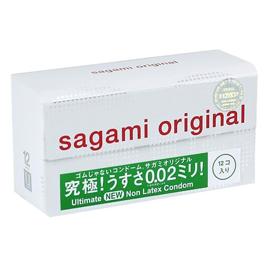 Hình ảnh Bao cao su Sagami Original 0.02 cao cấp, siêu mỏng (Hộp 12 chiếc)