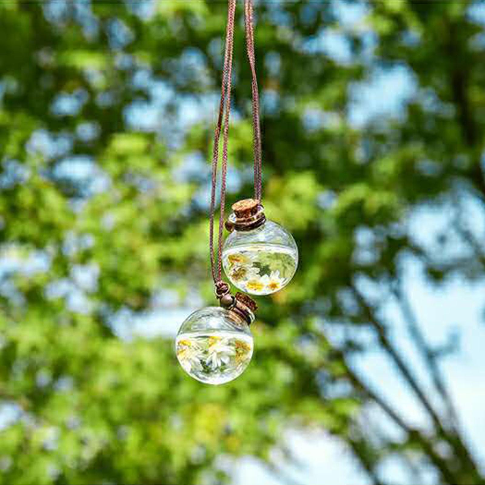 Car Hanging Perfume Bottle Empty Diffuser Refillable Decor Accessories