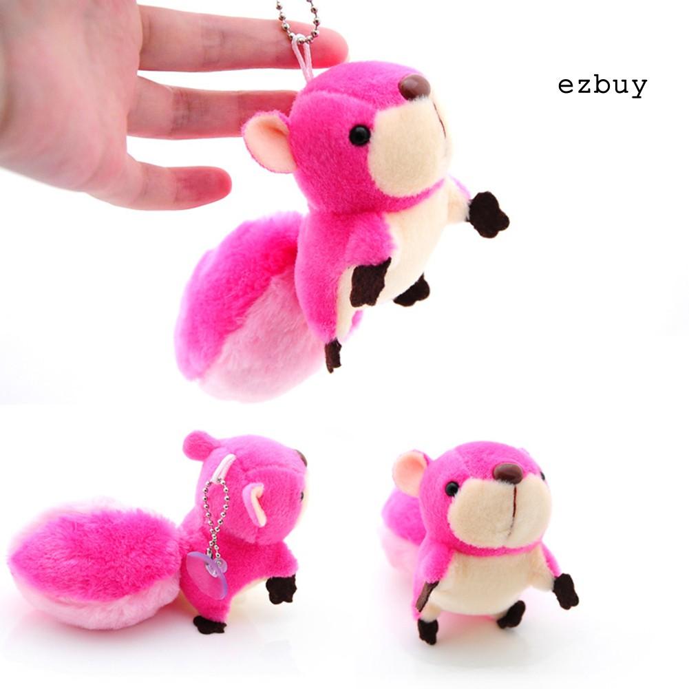 Móc Khóa Hình Sóc Nhồi Bông Đáng Yêu