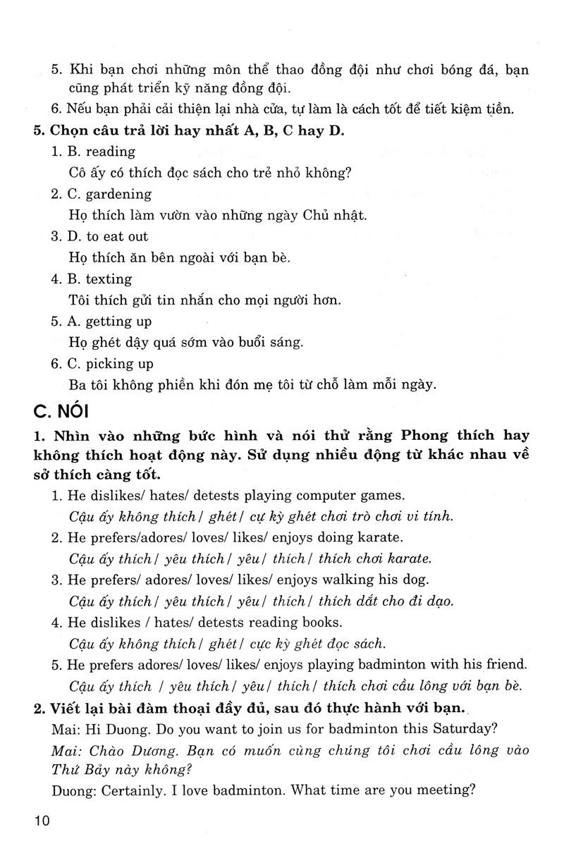 GIẢI SÁCH BÀI TẬP TIẾNG ANH 8 (THEO CHƯƠNG TRÌNH THÍ ĐIỂM) - TẬP 1 &amp; 2( Tái bản)