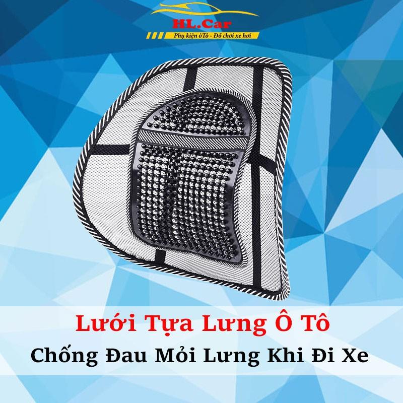 Lưới Tựa Lưng Ghế Ô Tô Chống Mỏi, Thẳng Lưng-Tấm Lưới Tựa Lưng Thiết Kế Gọn Gàng,Tiện Lợi