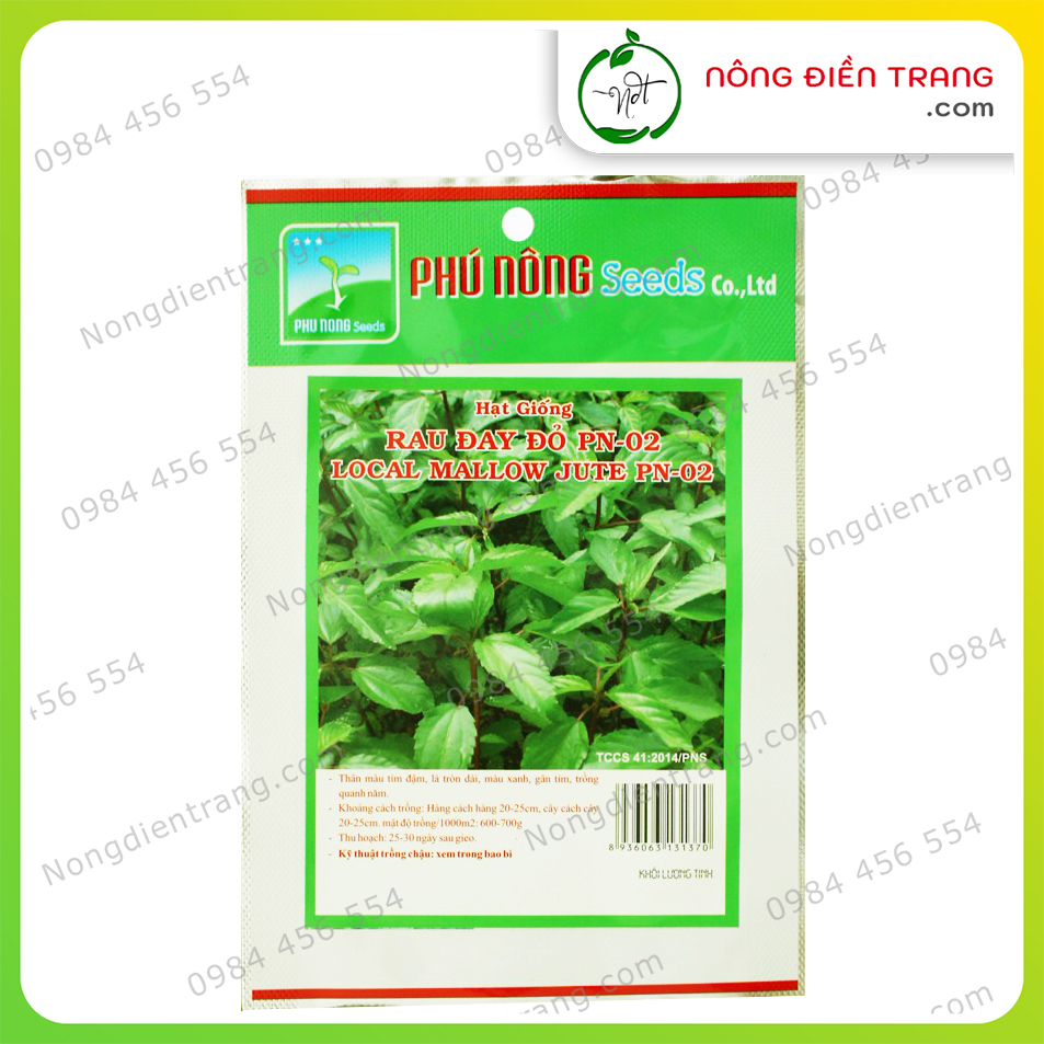 Hạt Giống Rau Đay Đỏ Phú Nông - Gói 20g - Dễ trồng, tỉ lệ nảy mầm cao, sinh trưởng khỏe VTNN Nông Điền Trang