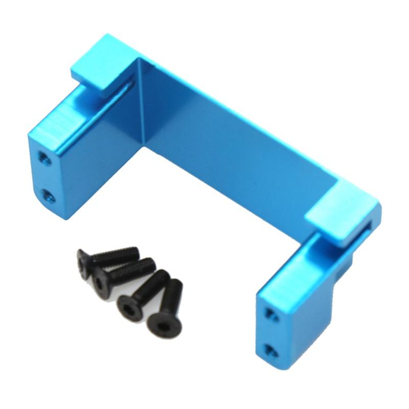 Đế gắn servo cố định bằng kim loại màu xanh dương cho xe hơi điều khiển từ xa Wltoys 104001 1/10