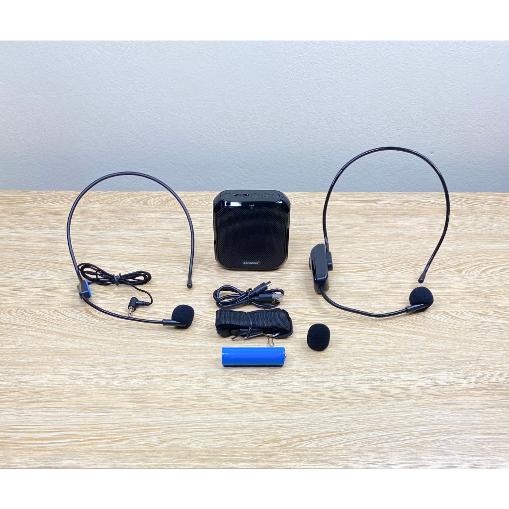 Máy trợ giảng Zansong M60 kèm 2 micro không dây và có dây