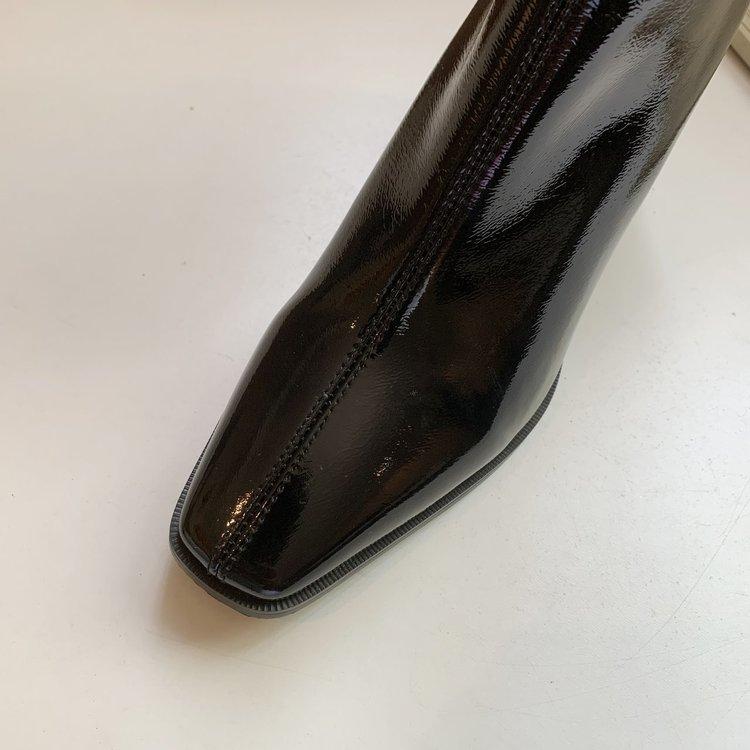 Giày bốt da cao gót thời trang cho nữ