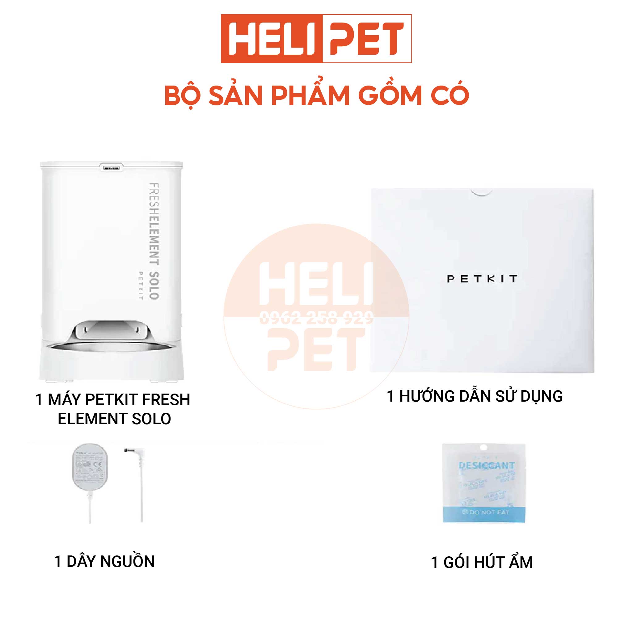 Máy Cho Ăn Tự Động Petkit Máy Cho Chó Mèo Ăn Fresh Element Solo- HeLiPet