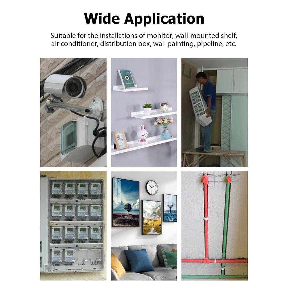 Bộ dụng cụ đóng đinh lên tường với 20 chiếc đinh Súng bắn đinh bằng tay di động Máy bắn đinh bằng thép có độ ồn thấp cho tường xi măng Trang trí nhà cửa