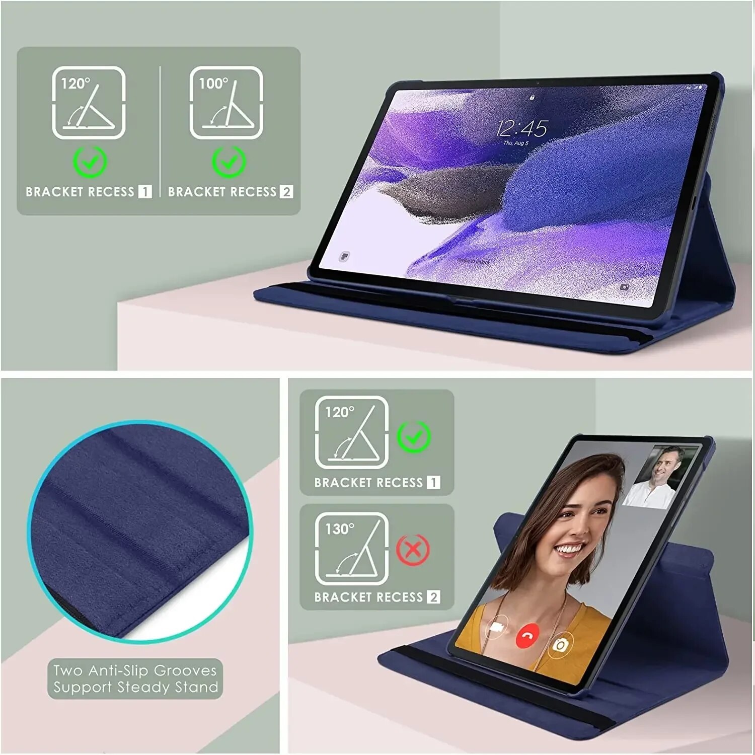 Case bao da chống sốc xoay 360 độ cho Samsung Galaxy Tab S9 / S9 Plus / S9 Ultra hiệu HOTCASE - hàng nhập khẩu