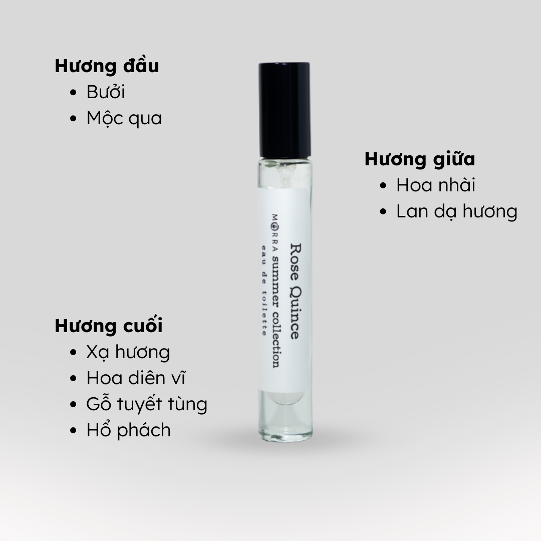 Nước hoa nữ tính cởi mở, dịu dàng, gần gũi No.16 (Rose Quince) Morra - dạng xịt