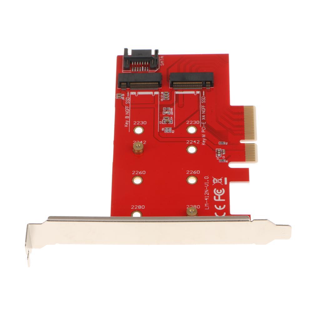 To M.2 Adapter Card Supports 2230/2242/2260/2280 Size SSD