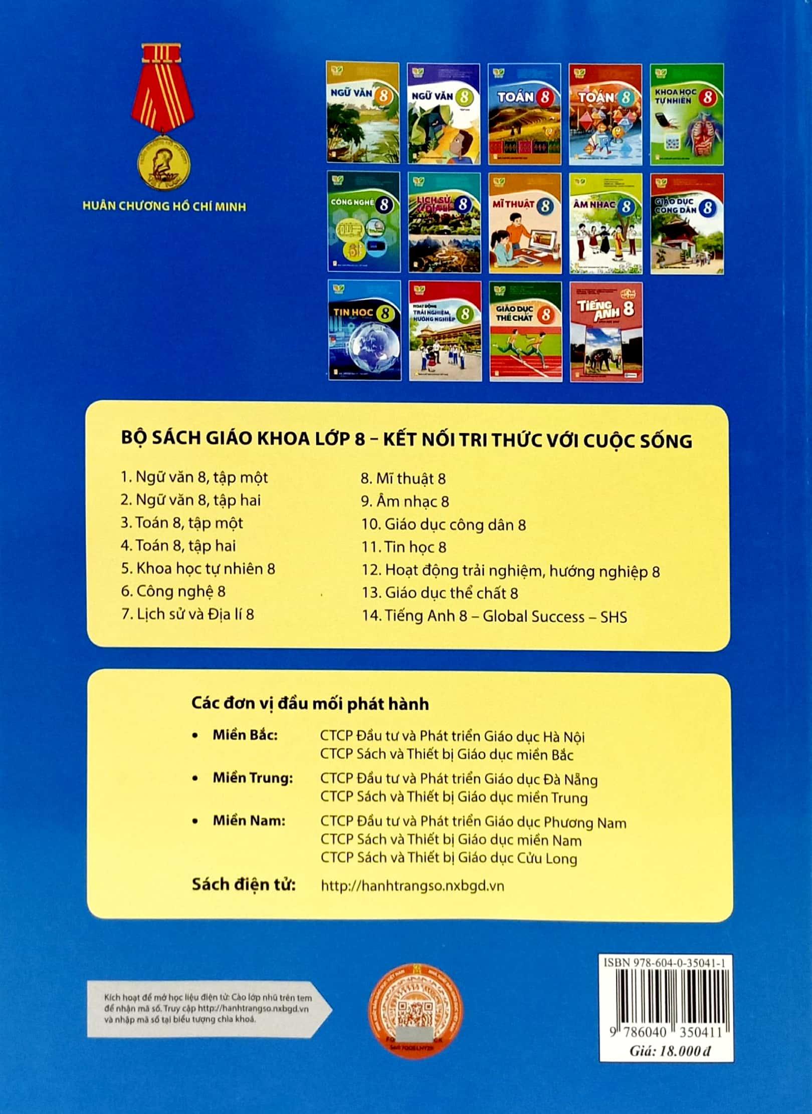 Sách Giáo Khoa Toán 8 - Tập 1 (Kết Nối Tri Thức) (Chuẩn)