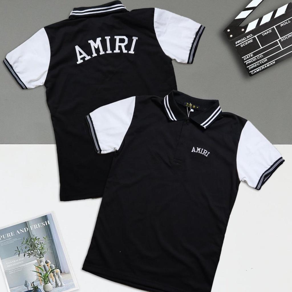 Áo Thun Nam Ngắn Tay, Chất Cotton, Phối Tay Đỏ Co Giãn 4 Chiều.