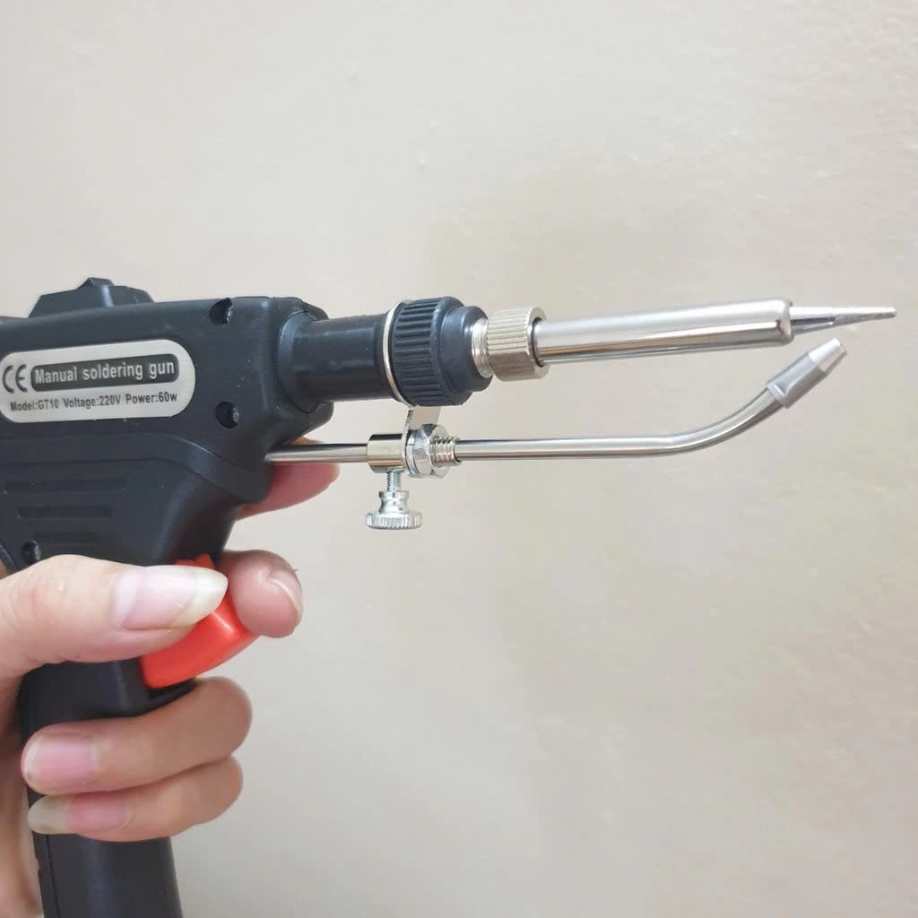 Mỏ Hàn Thiếc Tự Động Đẩy 60W – Loại Xịn, Mũi Thẳng, Mẫu Mới Hàn Cực Nhanh