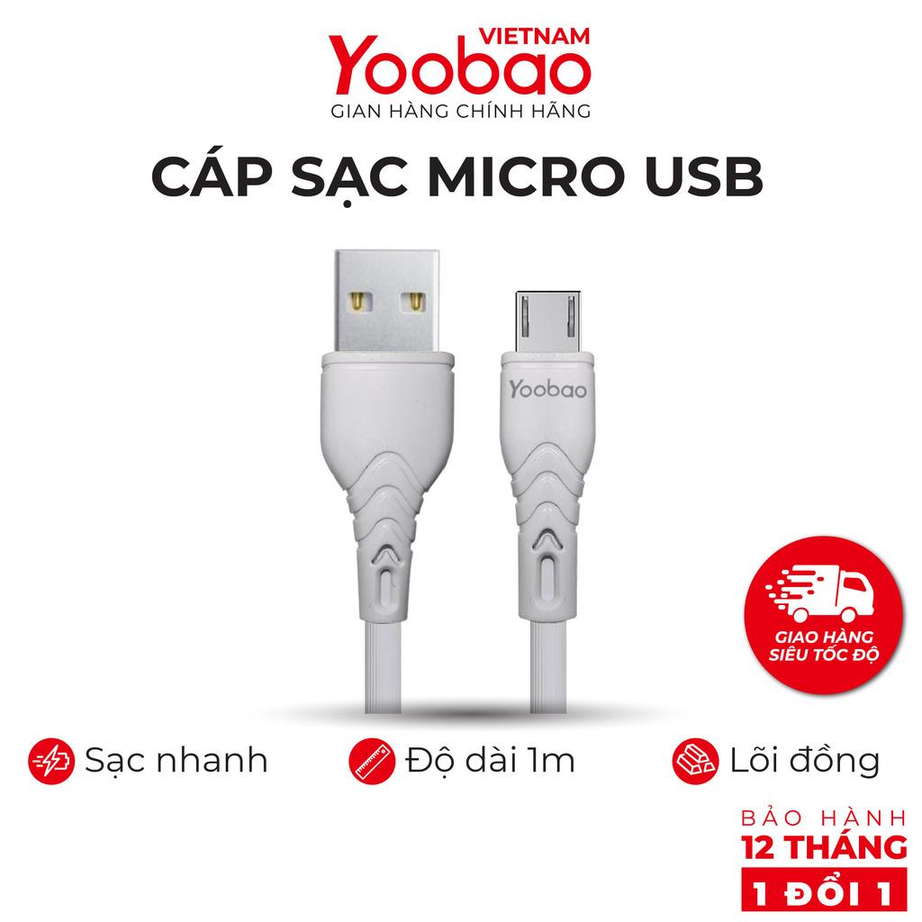 Dây cáp sạc Micro USB YOOBAO C5 Sạc ổn định dài 1m - Hàng nhập khẩu