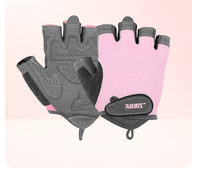 Găng tay gym nữ aolikes A112 -  Găng tay Aolikes cao cấp sẽ bảo vệ đôi tay của bạn khỏi những chai sạn khi tập thể thao