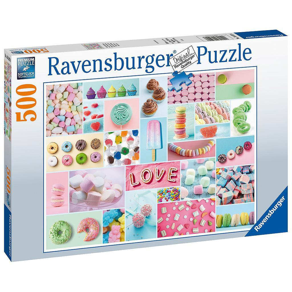 Xếp hình puzzle AT Sweet Collage 500 mảnh RAVENSBURGER RV165926
