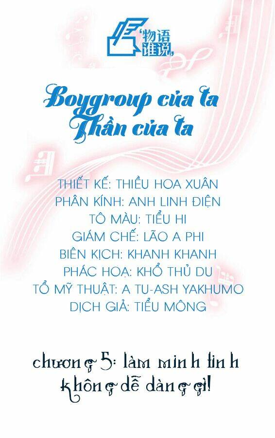 boygroup của ta, thần của ta chapter 7 1